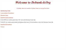 Tablet Screenshot of debunk-it.org